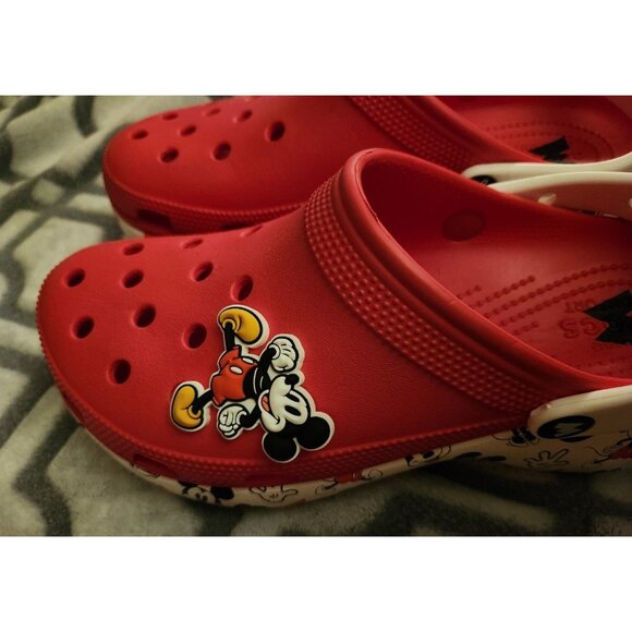 Crocs Disney Minnie & Mickey Classic Platform Clog Size 11 - Picture 7 of 8